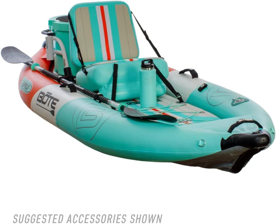 Zeppelin Aero Inflatable Kayak for Adults & Kids Includes Travel Bag Adjustable Seat 1 Person Single Rider Blow up Kayaking for Fishing Hunting Leisure Multiple Colors