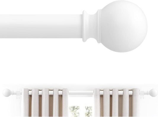 White Curtain Rods for Windows