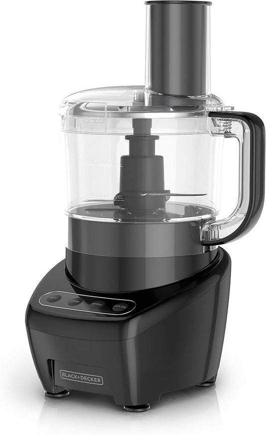 BLACK+DECKER Food Processor and Vegetable Chopper, Stainless Steel Blade
