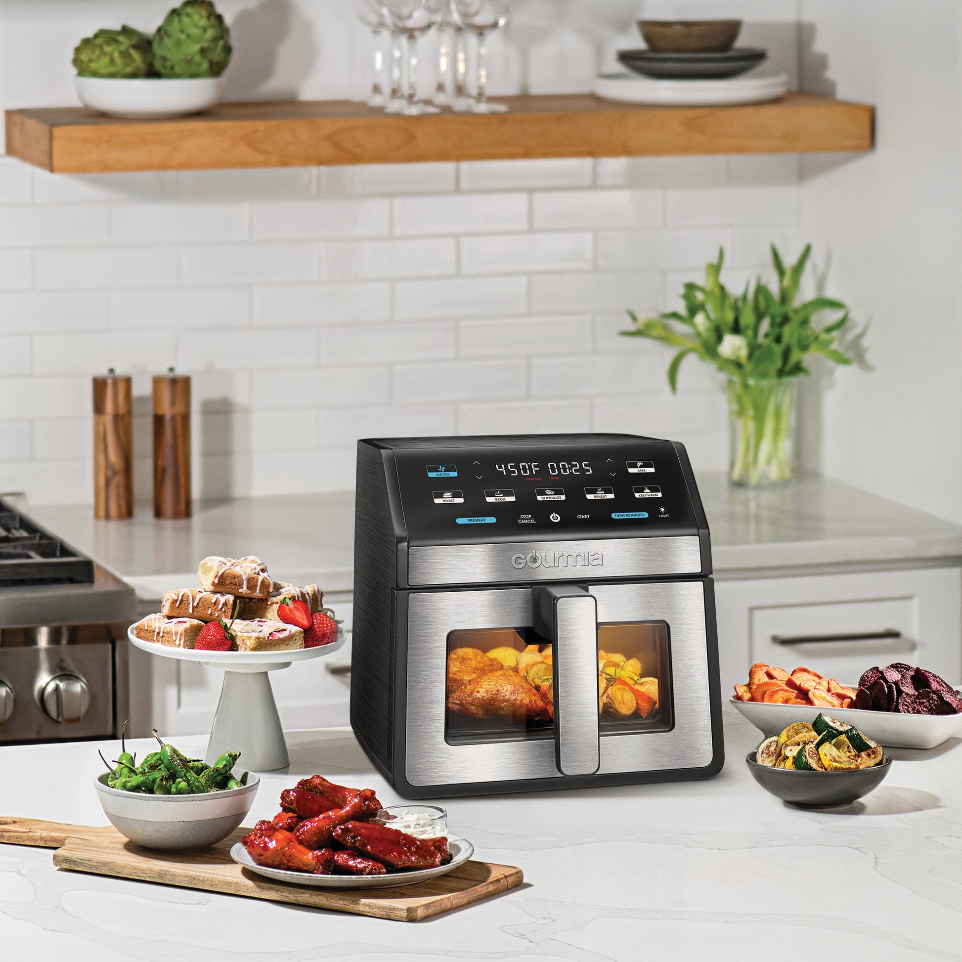 8-Quart Digital Air Fryer with Window & Light