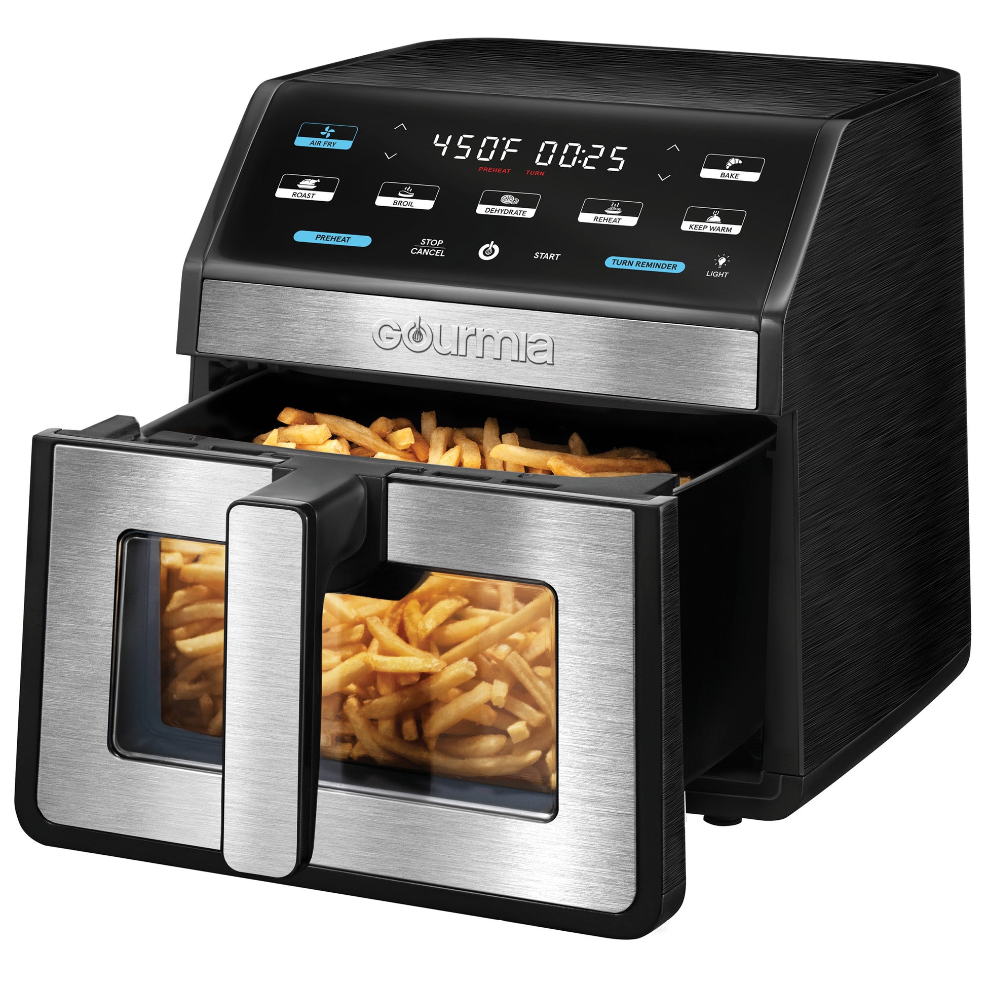 8-Quart Digital Air Fryer with Window & Light