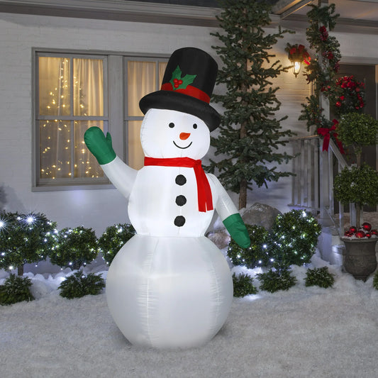 7' LED POP UP SNOWMAN