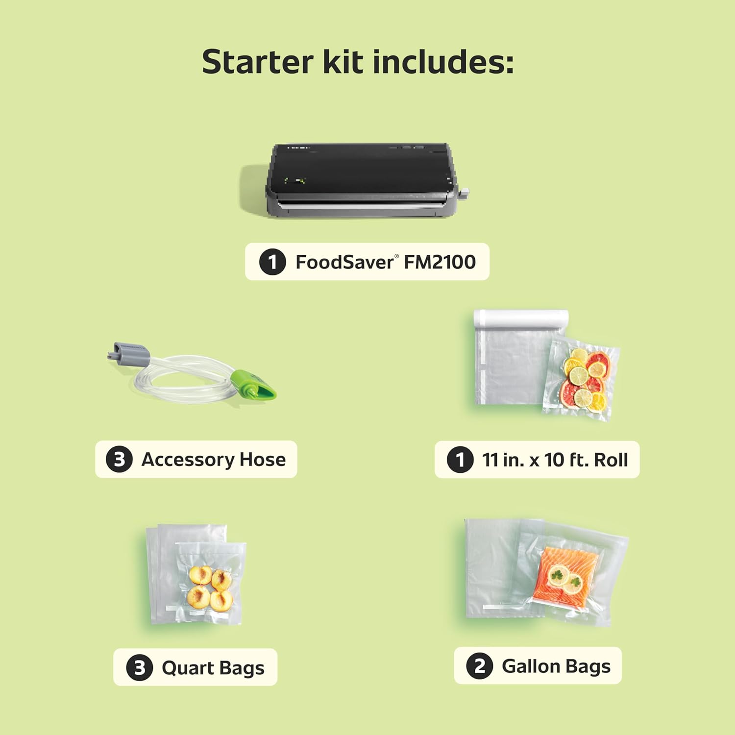 Vacuum Sealer Machine, Automatic Bag Detection, Sous Vide Friendly, with Sealer Bags, Roll, Handheld Vacuum Sealer, Black
