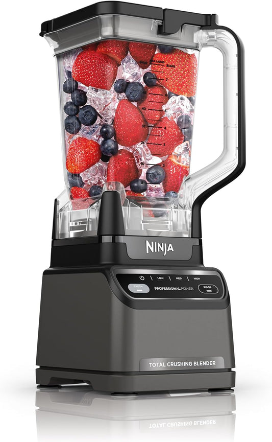 BR201AMZ Professional Blender 2.0, 1200 Watts, Auto-Iq Program, Total Crushing Blades, 72-Oz. Pitcher, 4 Manual Speeds for Smoothies, Shakes, and Frozen Drinks, Dishwasher-Safe Parts, Dark Grey