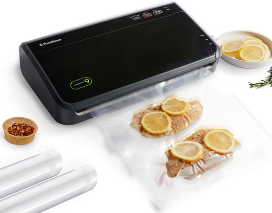 Vacuum Sealer Machine, Automatic Bag Detection, Sous Vide Friendly, with Sealer Bags, Roll, Handheld Vacuum Sealer, Black