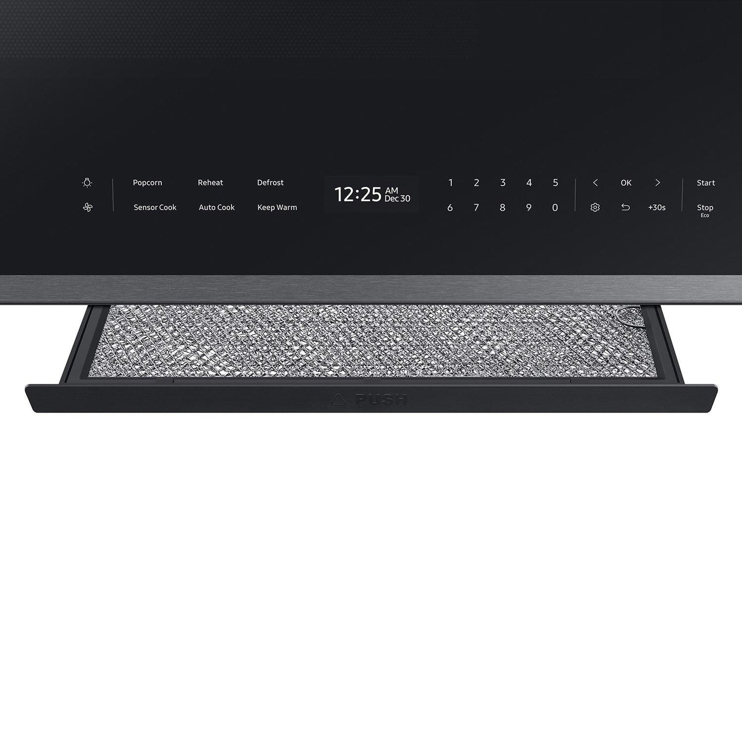 Samsung Bespoke Smart 2.1 cu. ft. Over-the-Range Microwave with Wi-Fi & LCD Display