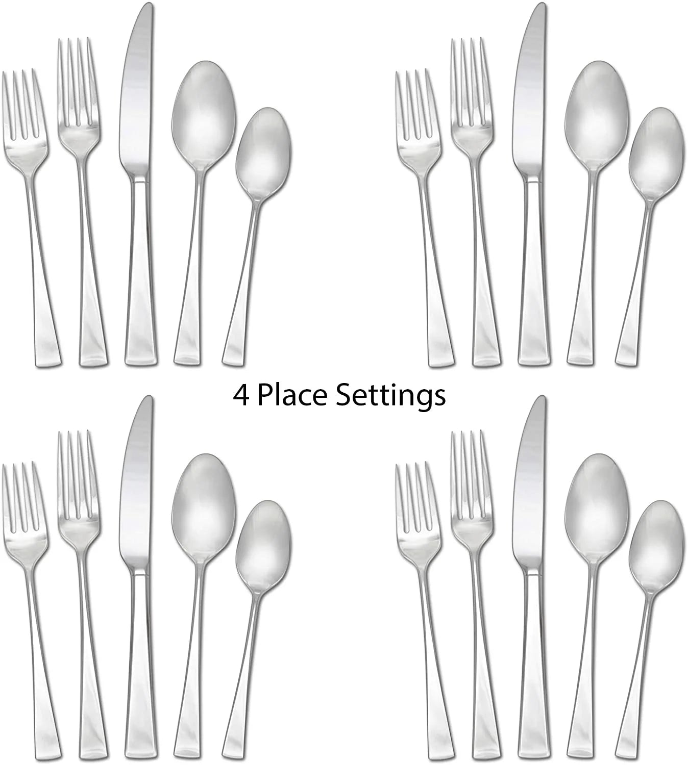 20-Piece Lucia Stainless Steel Flatware Set (Service for Four)