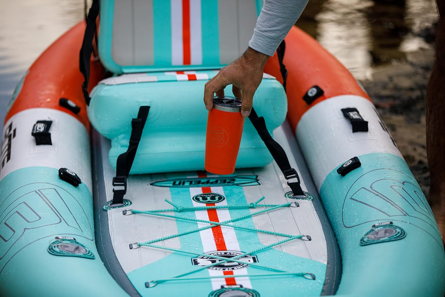 Zeppelin Aero Inflatable Kayak for Adults & Kids Includes Travel Bag Adjustable Seat 1 Person Single Rider Blow up Kayaking for Fishing Hunting Leisure Multiple Colors