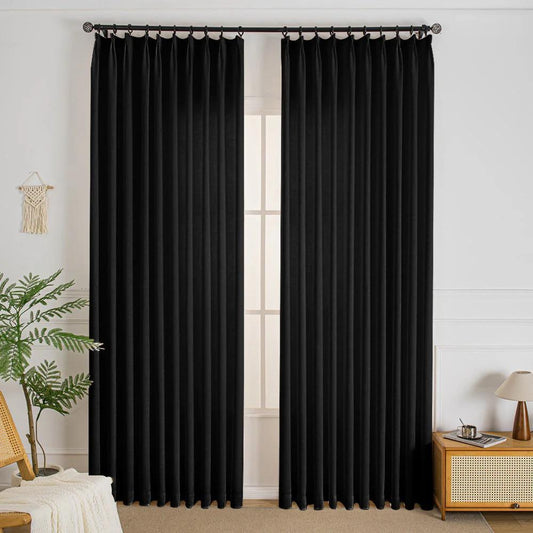 Total Blackout Luxury Rod Pocket and Back Tab Curtains