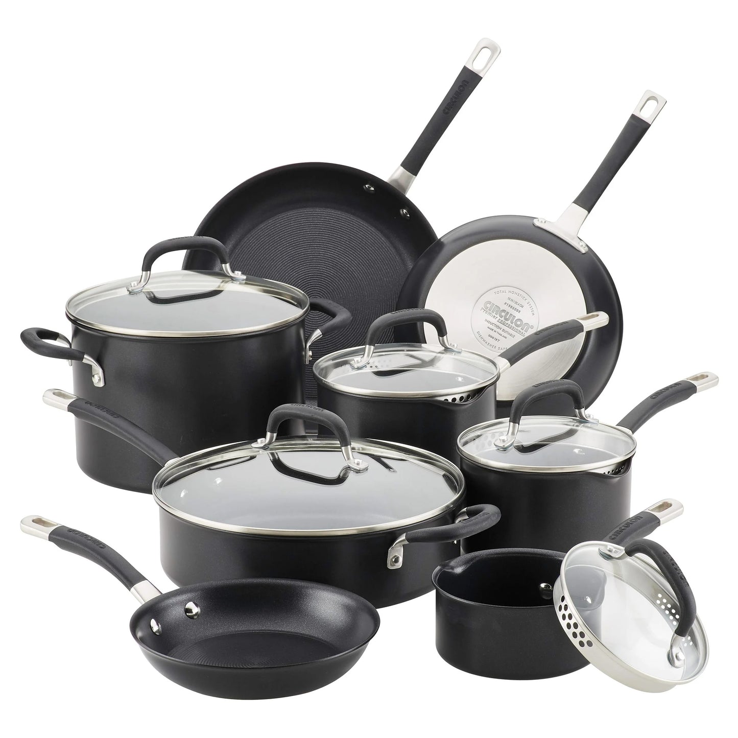 Circulon Premier Professional 13-piece Hard Anodized Cookware Set (Black)