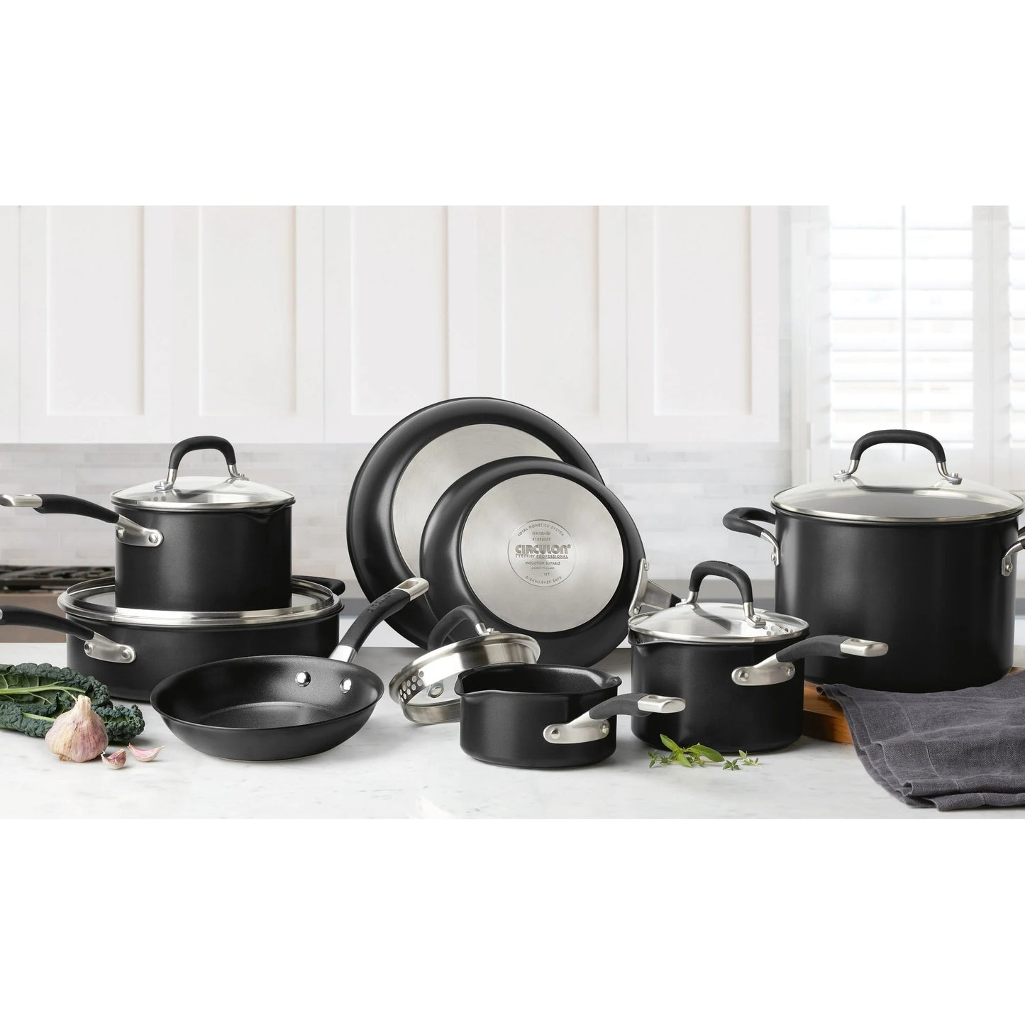 Circulon Premier Professional 13-piece Hard Anodized Cookware Set (Black)