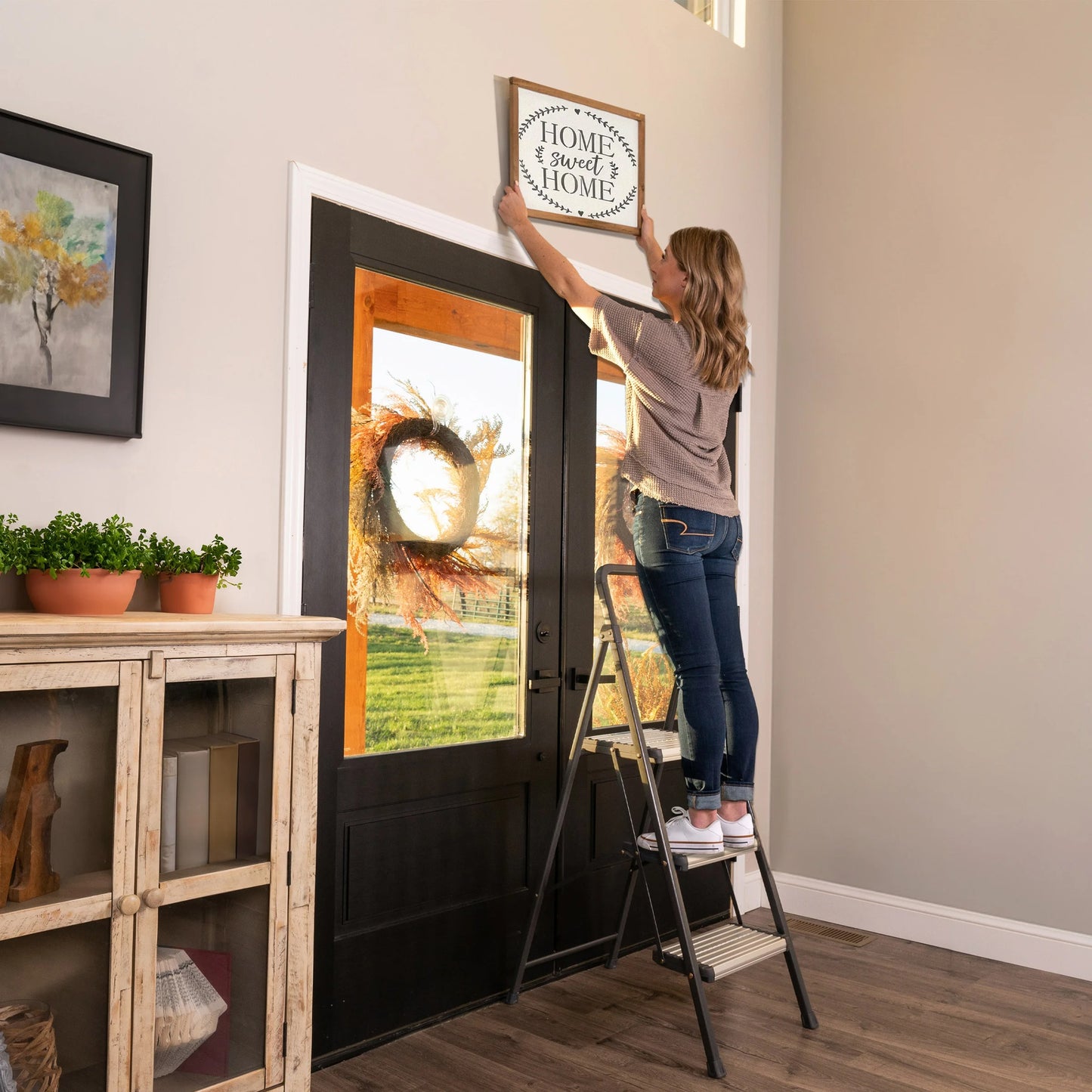 Cosco 3-Step Folding Step Stool, 250 lbs Load Capacity