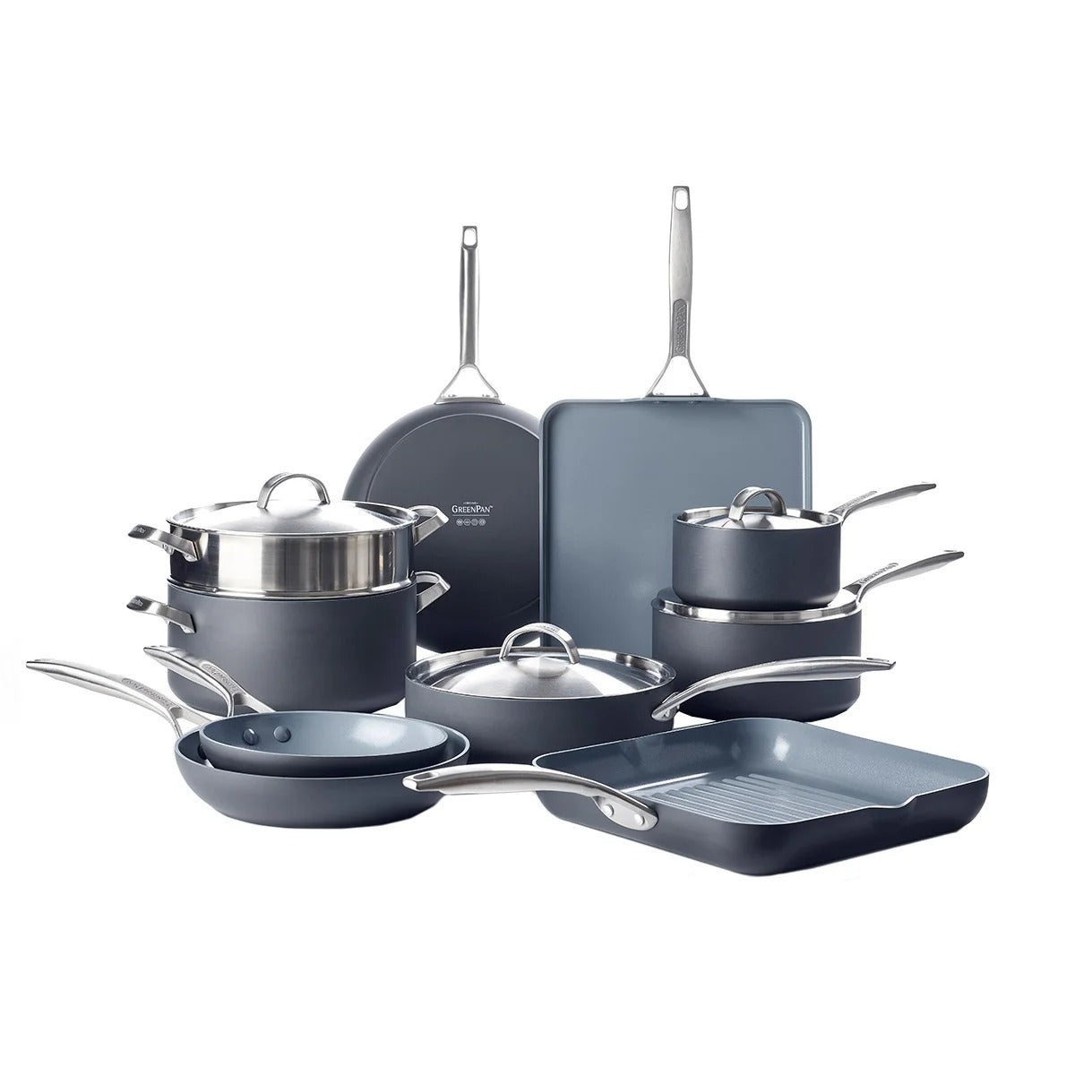 GreenPan Paris Pro 14-piece Non-Stick Cookware Set