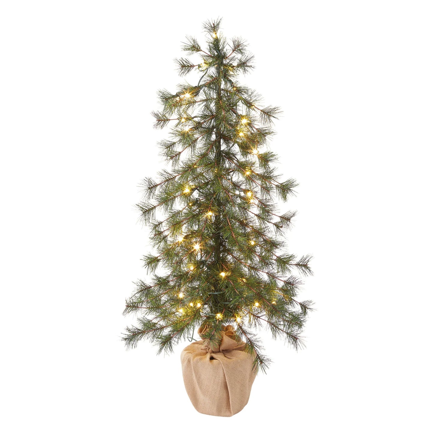 Christmas Alpine Trees with LED lights - Set of 3
