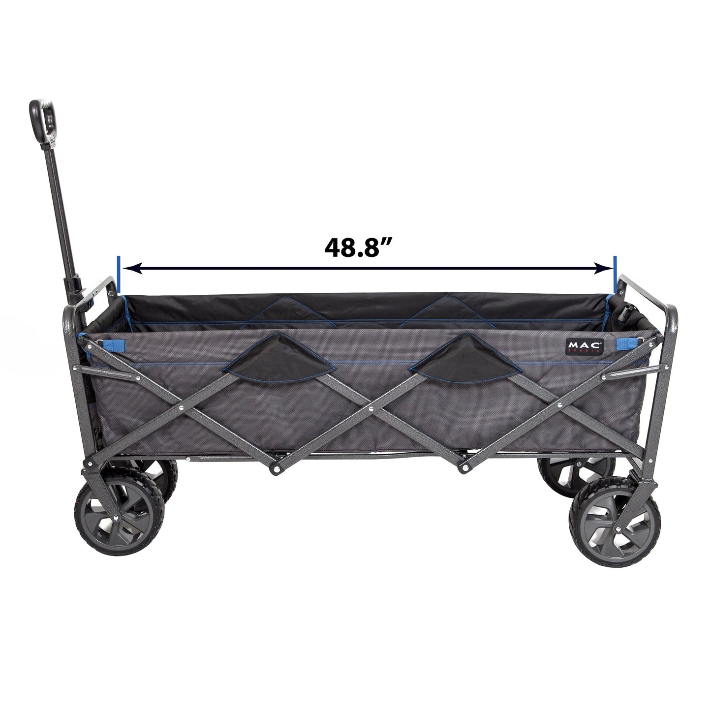 Mac Sports Deluxe Extended Folding Wagon with Brakes