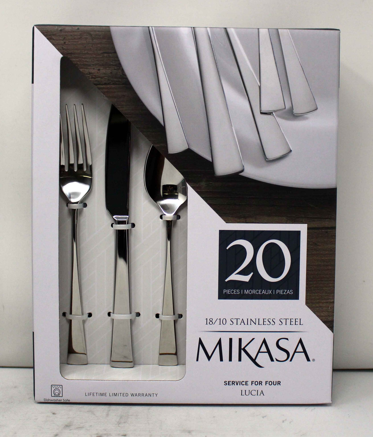 20-Piece Lucia Stainless Steel Flatware Set (Service for Four)