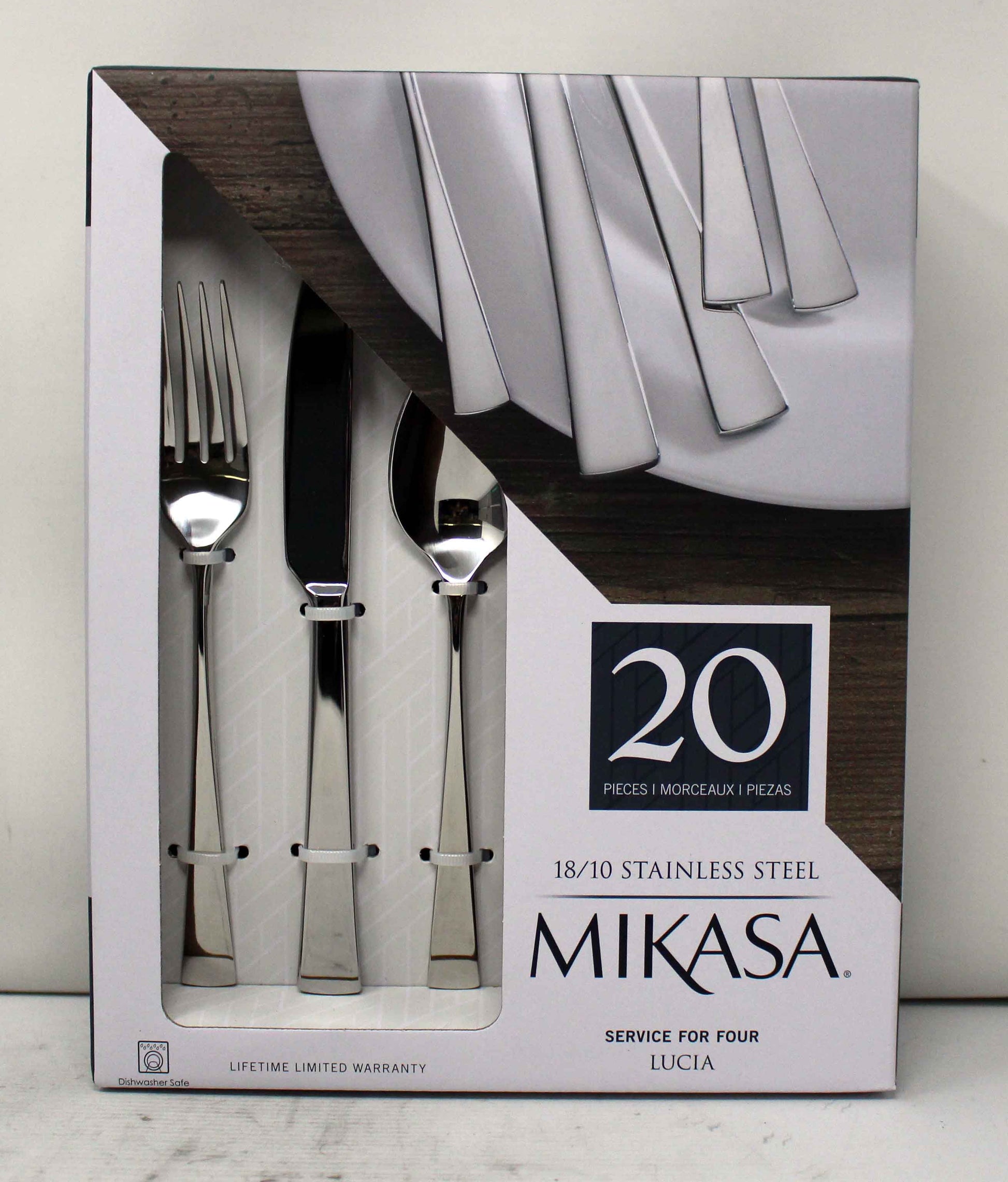 20-Piece Lucia Stainless Steel Flatware Set (Service for Four)