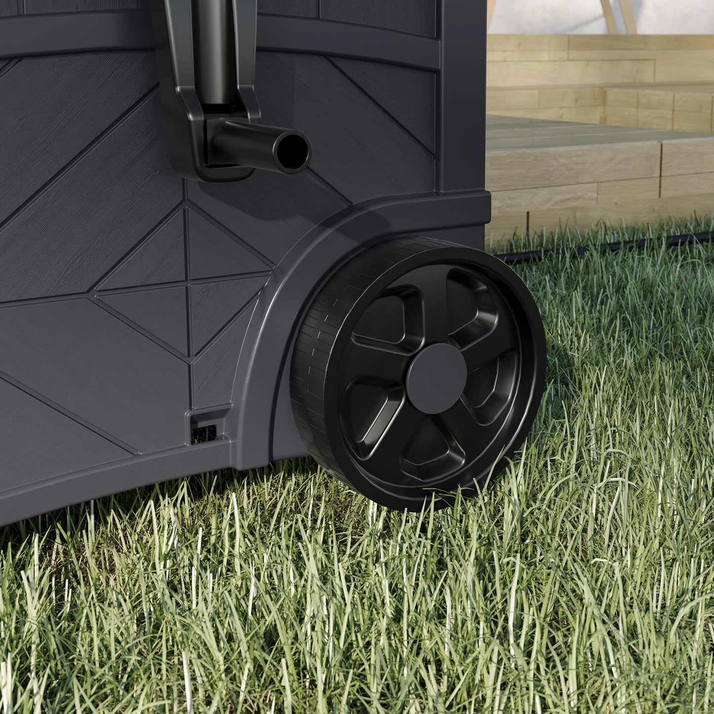 Suncast Smart Tube Hose Hideaway with Brass Connections