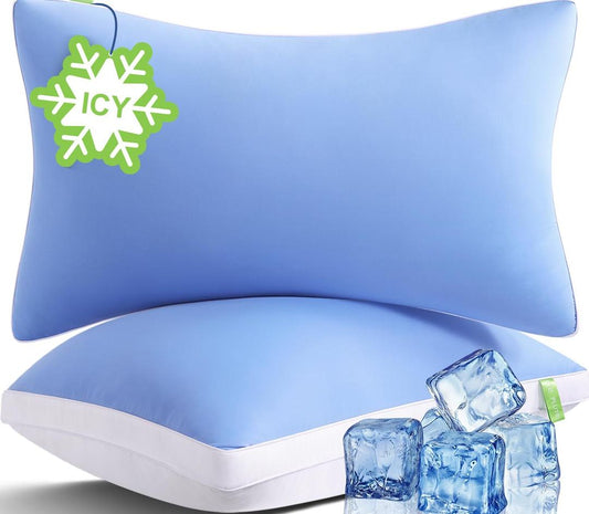 Cooling Bed Pillows Queen Size Set of 2