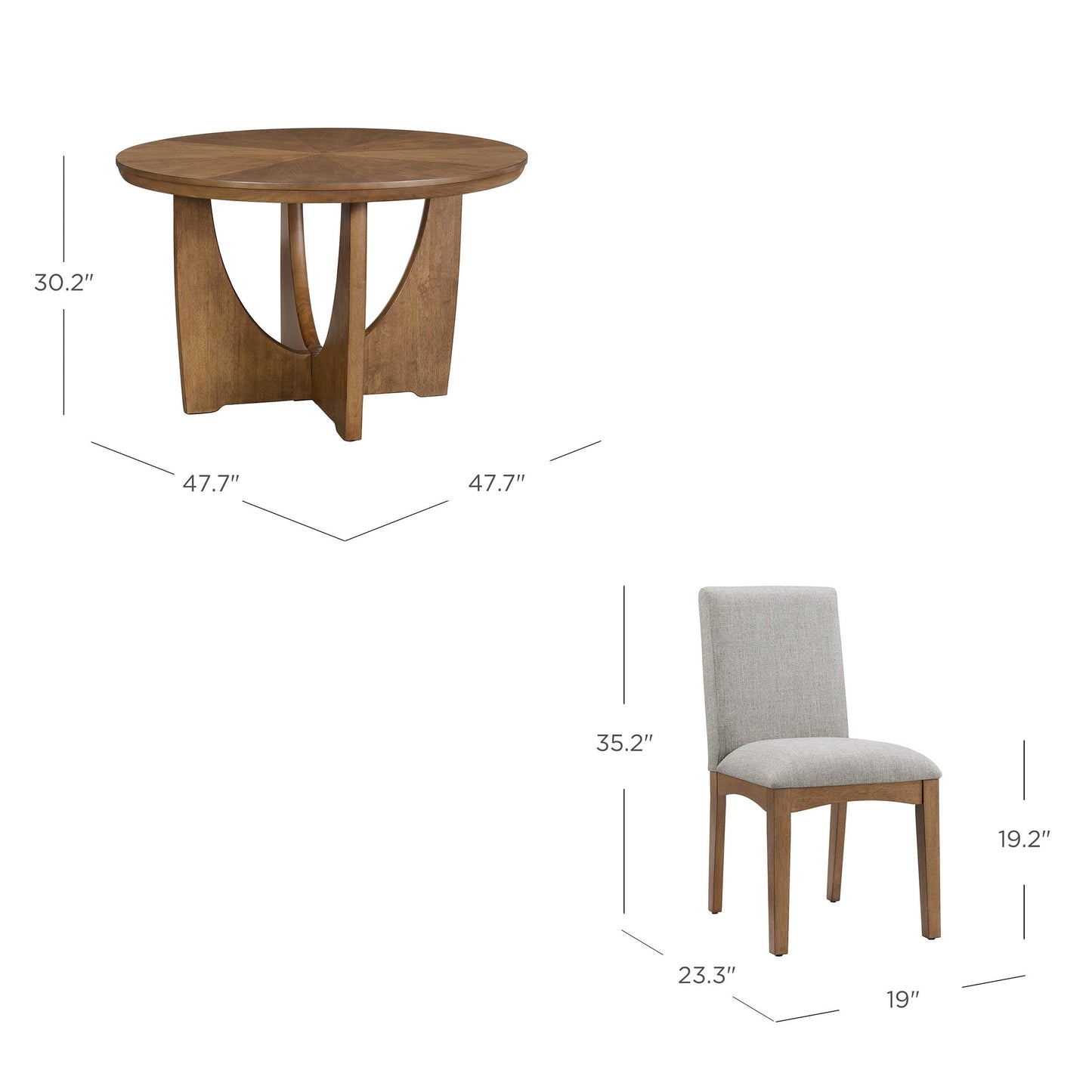 Bayside Furnishings Ariana 5-Piece Dining Set