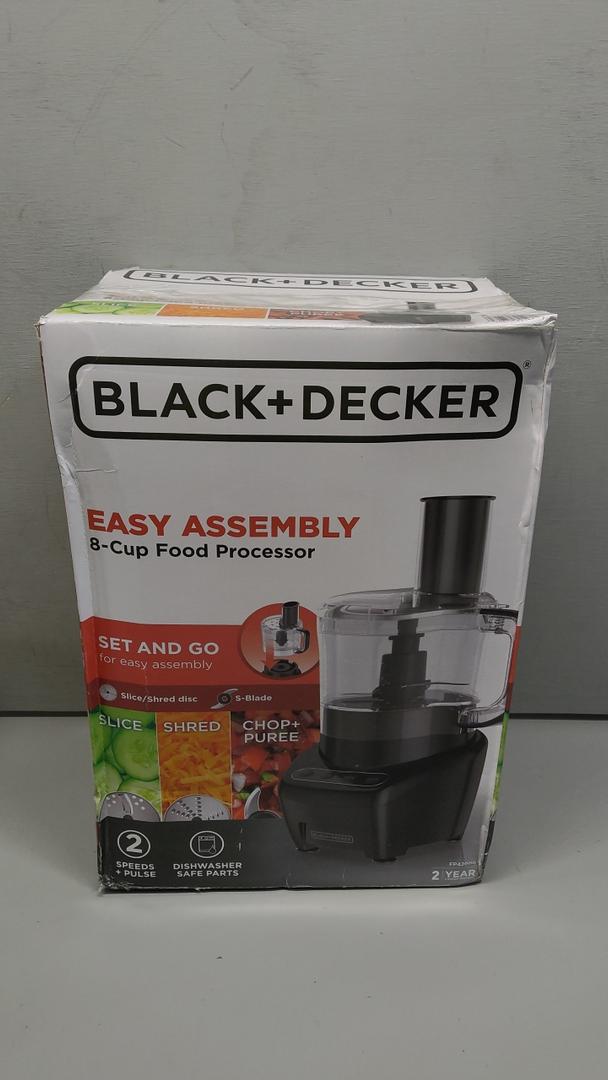 BLACK+DECKER Food Processor and Vegetable Chopper, Stainless Steel Blade