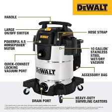 Dewalt 10 gal. Stainless-steel Wet/Dry Vacuum