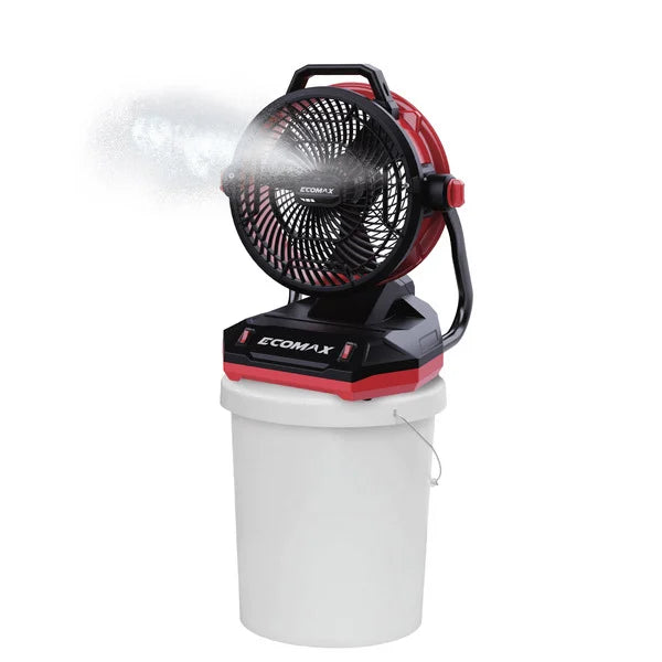Ecomax AC/DC Bucket Top 12" Misting Fan