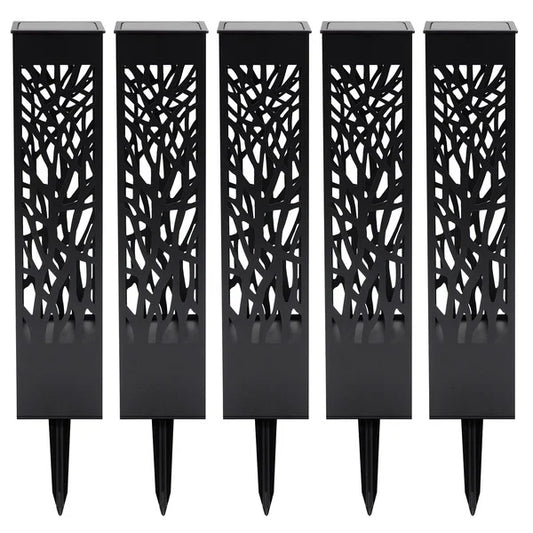 Tommy Bahama Square Solar Bollard Lights, 35 Lumen, 5-pack