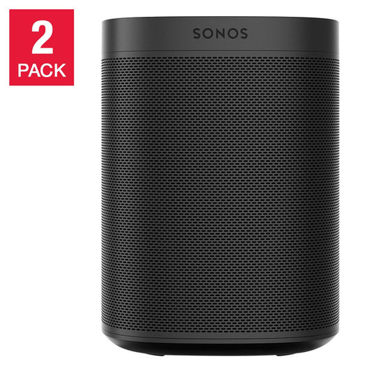 Sonos One SL Wi-Fi Speaker, Shadow Edition, 2-pack