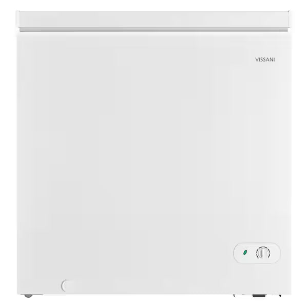 7.0 cu. ft. Manual Defrost Chest Freezer with LED Light in White Garage Ready by  Vissani